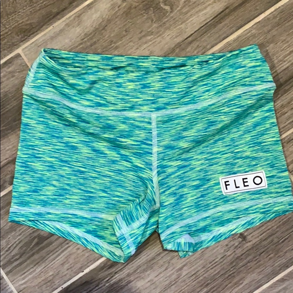 Green heather Fleo Shorts